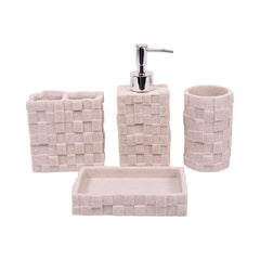 BATHROOM SET 4PC IR SMS-236 Default Title - MamasJan Decoration
