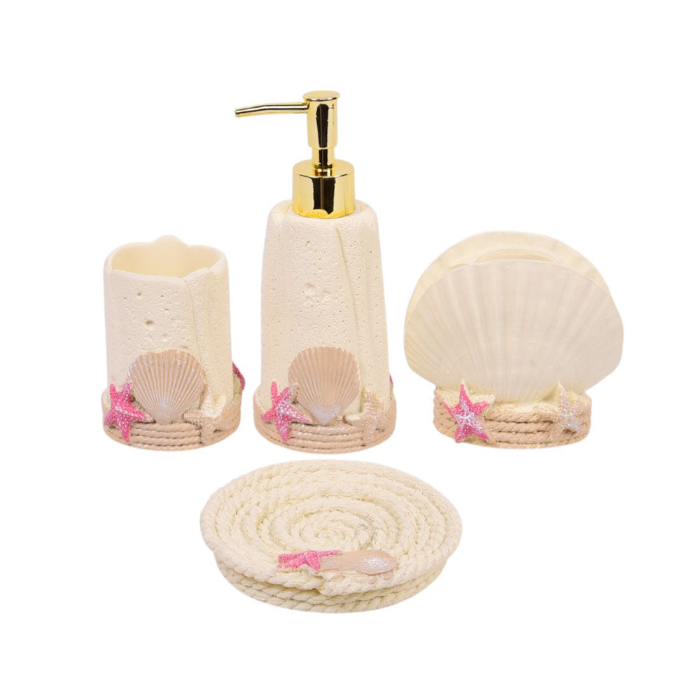 BATHROOM SET 4PC IR SMS-482 Default Title - MamasJan Decoration