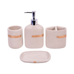 BATHROOM SET 4PC IR SMS-799 Default Title - MamasJan Decoration