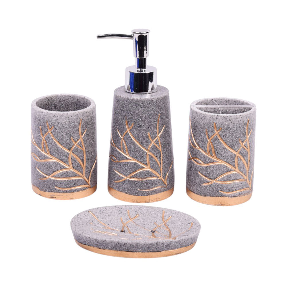 BATHROOM SET 4PC IR SMS-840 Default Title - MamasJan Decoration