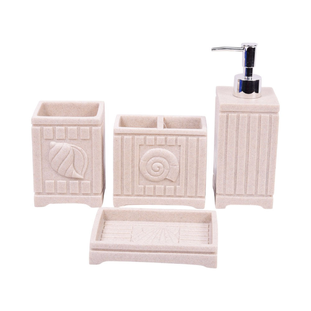BATHROOM SET 4PC IR SMS-873 Default Title - MamasJan Decoration