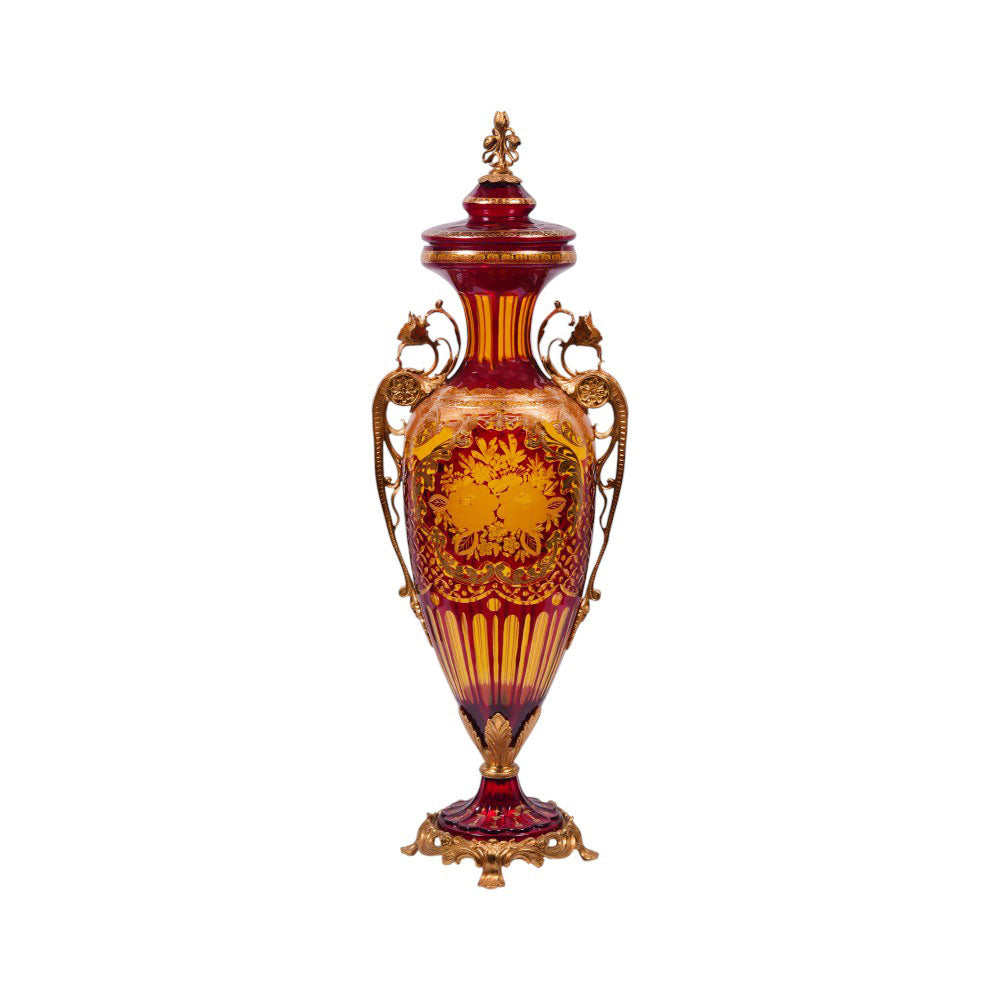 BOWL CANDY CRYSTAL BRASS IR EJ2013-1 EA143-A1-C59 Default Title - MamasJan Decoration