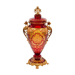 BOWL CANDY CRYSTAL BRASS IR EJ2051-1 EA143-A1-C59 Default Title - MamasJan Decoration