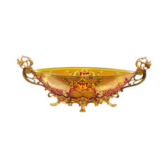 BOWL CRYSTAL BRASS IR EB3057-1 EA143-A1-C59 Default Title - MamasJan Decoration