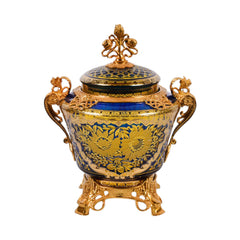 BOWL CANDY CRYSTAL BRASS IR H7-50048 EAC-144A1-C58 Default Title - MamasJan Decoration