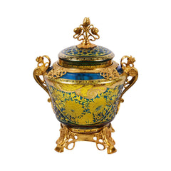BOWL CANDY CRYSTAL BRASS IR EJ2042-1 EAC-146A1-C58 Default Title - MamasJan Decoration