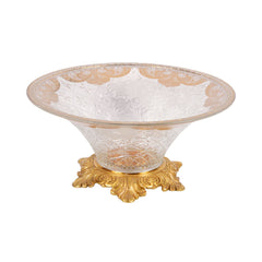 BOWL CRYSTAL BRASS IR FK7-B3025-1 EAC-150A1-20 Default Title - MamasJan Decoration