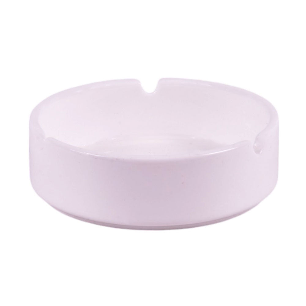 ASHTRAY WHITE 4INCH 379030 HGK Default Title - MamasJan Décor