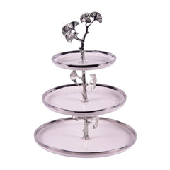 DISH 3 TIER ORCHID WB-1346 Default Title - MamasJan Décor