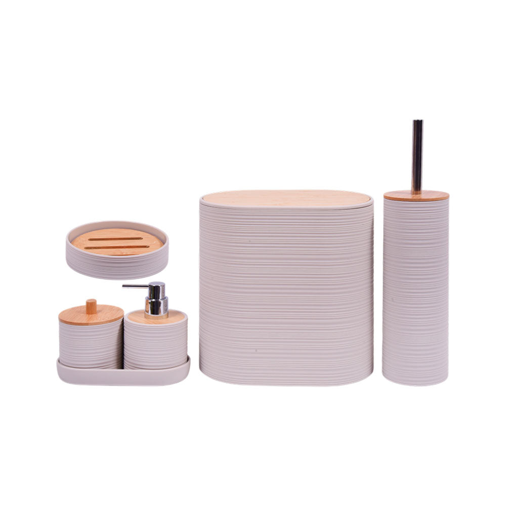 BATHROOM SET 6PC ACRYLIC IR KL9118-B Default Title - MamasJan Decoration