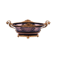 BOWL CRYSTAL BRASS IR EB3034-1 EA238-A1-C71 Default Title - MamasJan Décor