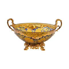 BOWL CRYSTAL BRASS IR H-B16-3014 EAC-144A1-C58 Default Title - MamasJan Decoration