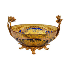 BOWL CRYSTAL BRASS IR M3-119101 EAC-144A1-C58 Default Title - MamasJan Décor