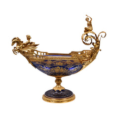 BOWL CRYSTAL BRASS IR H-B50-3036 EAN102-133-C20 Default Title - MamasJan Decoration
