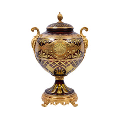 BOWL CANDY CRYSTAL BRASS IR E22012-1 EAC-148B1-C38 Default Title - MamasJan Decoration