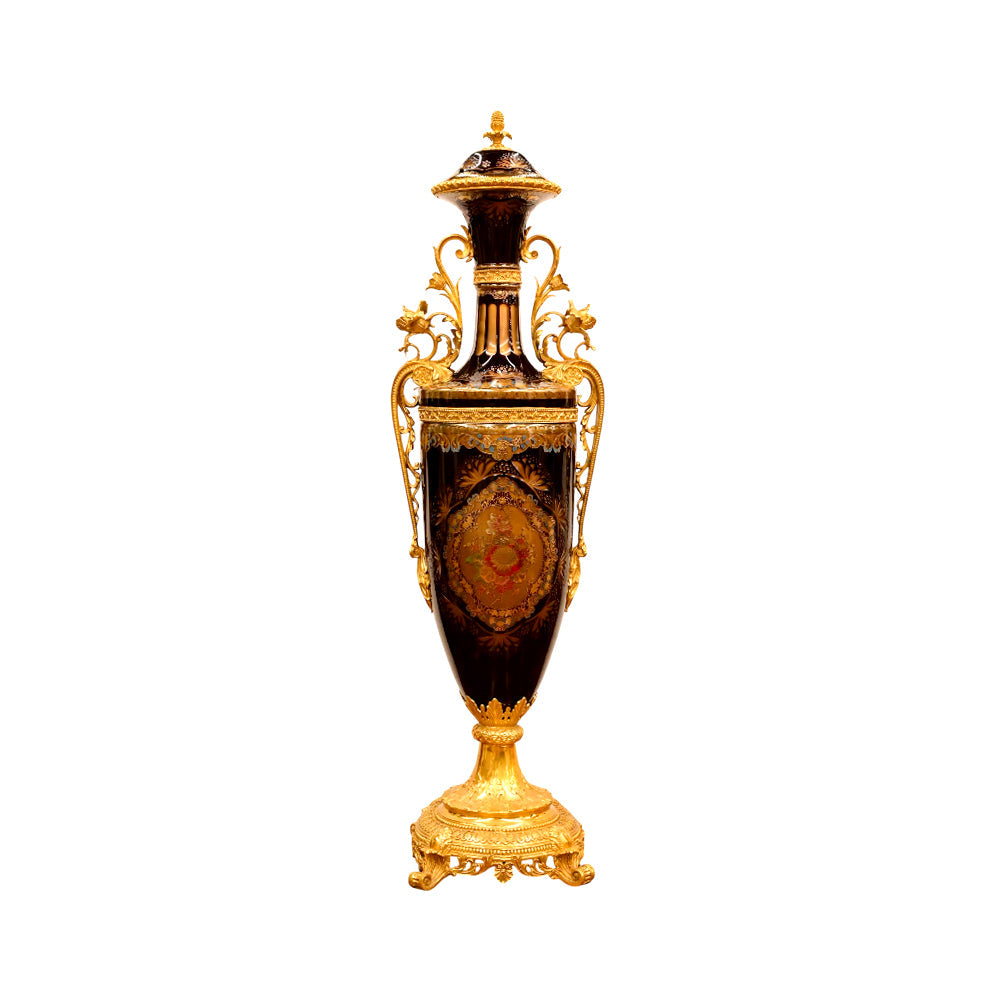 BOWL CANDY CRYSTAL BRASS IR EJ2001 PCT02-9 Default Title - MamasJan Décor