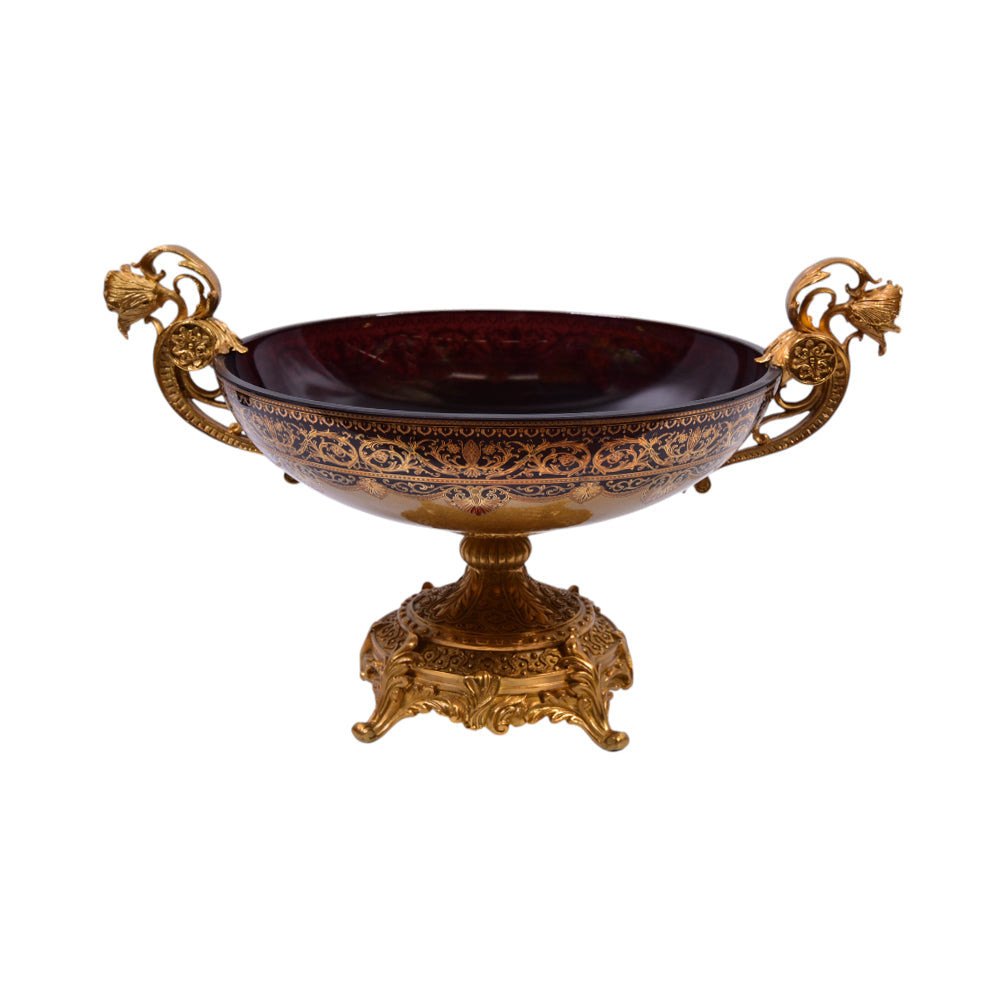 BOWL CRYSTAL BRESS IR EB3012-1 PA102RG-C63 Default Title - MamasJan Decoration