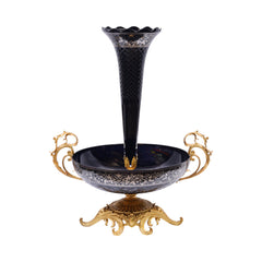 BOWL CRYSTAL BRASS IR H-B10-3008 PCT204-1 Default Title - MamasJan Decoration