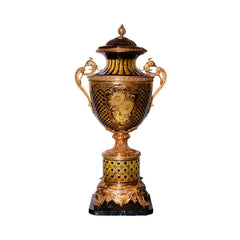 BOWL CANDY CRYSTAL BRASS IR E22027-2 EAC-146A1-C38 Default Title - MamasJan Decoration
