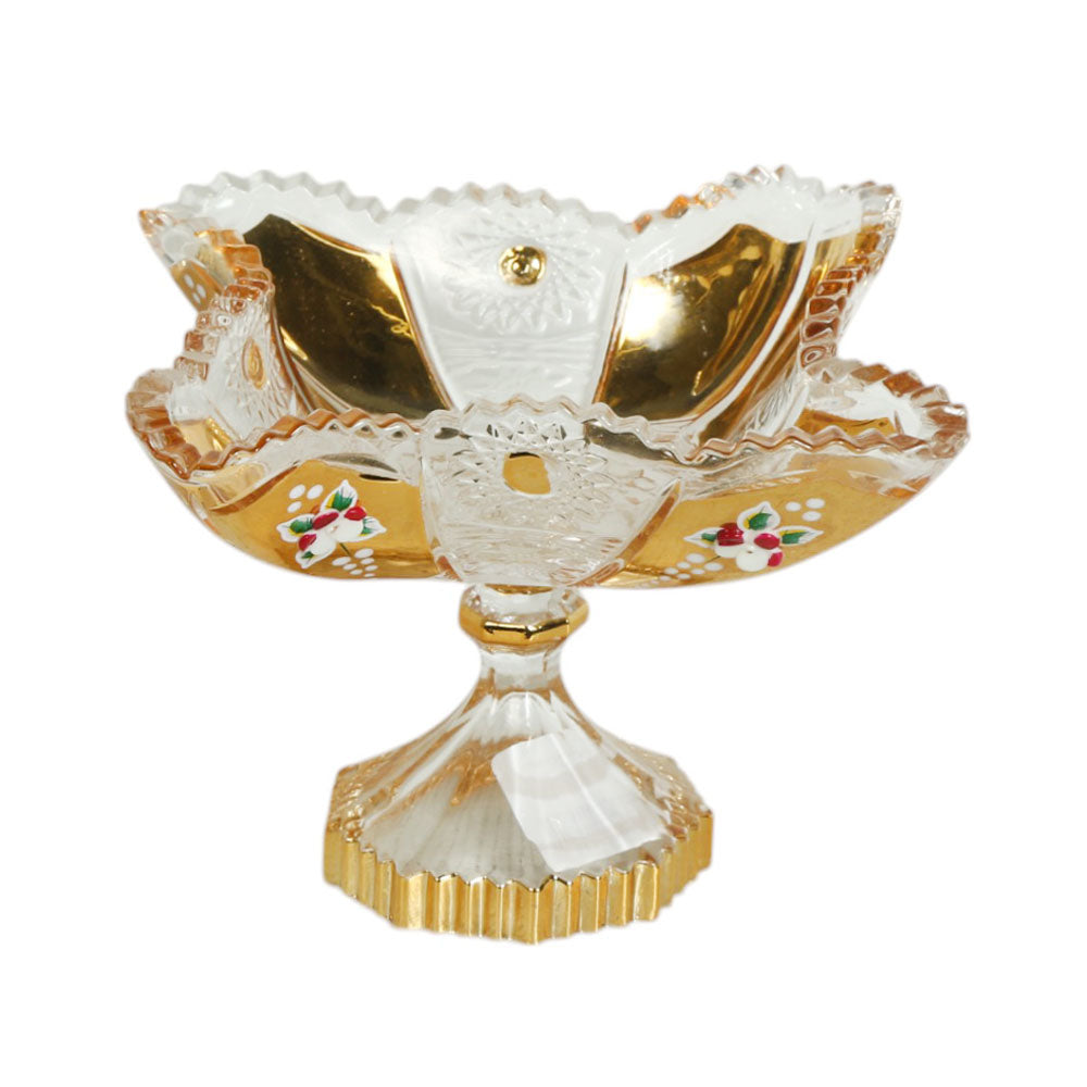 DISH STAND GOLDEN FWS7 Default Title - MamasJan Décor