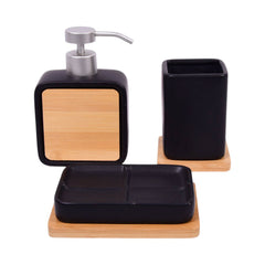 BATHROOM SET CERAMIC 3PC 23927-1 Default Title - MamasJan Décor