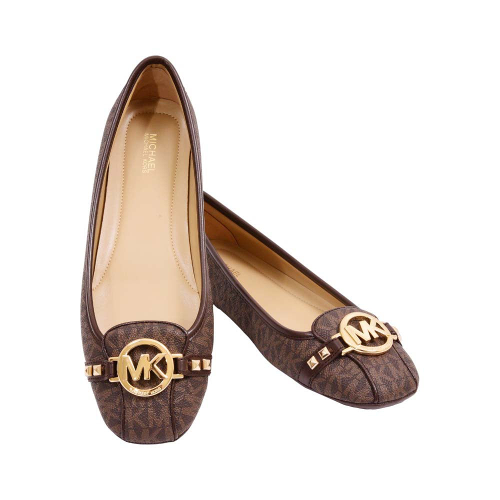 MK FULTON MOC PUMPS 49T8FUFR1B BROWN SIG 10 (IR) Default Title - MamasJan Ladies Shoes & Bags