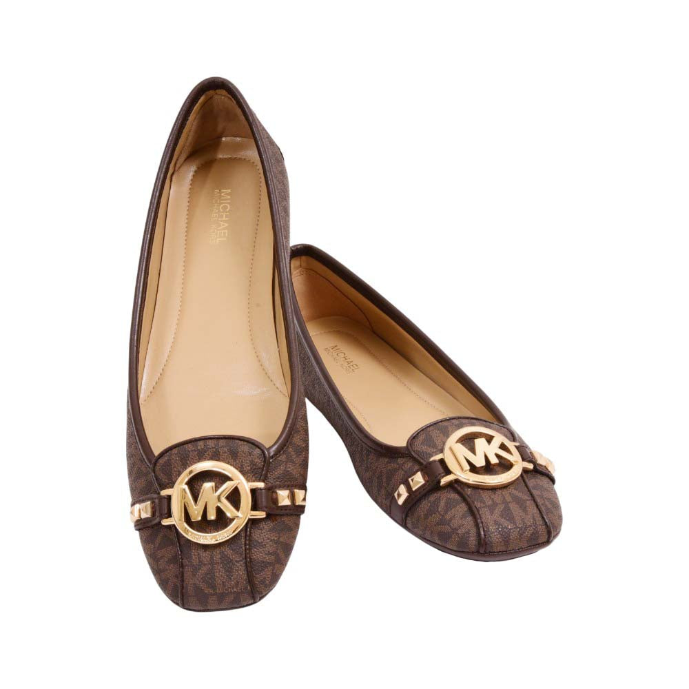 MK FULTON MOC PUMPS 49T8FUFR1B BROWN SIG 9.5 (IR) Default Title - MamasJan Ladies Shoes & Bags