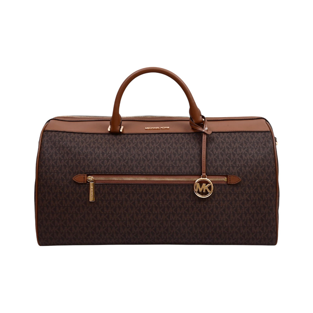 MK TRAVEL DUFFLE BAG 35H1GTFD4B BROWN XL (IR) Default Title - MamasJan Ladies Shoes & Bags
