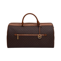 MK TRAVEL DUFFLE BAG 35H1GTFD4B BROWN XL (IR) Default Title - MamasJan Ladies Shoes & Bags