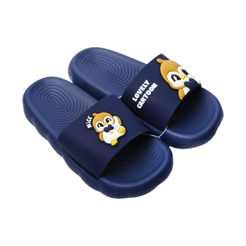 BOYS SLIPPER 30-35 NAVY IR 228-1 Default Title - MamasJan KidsWear