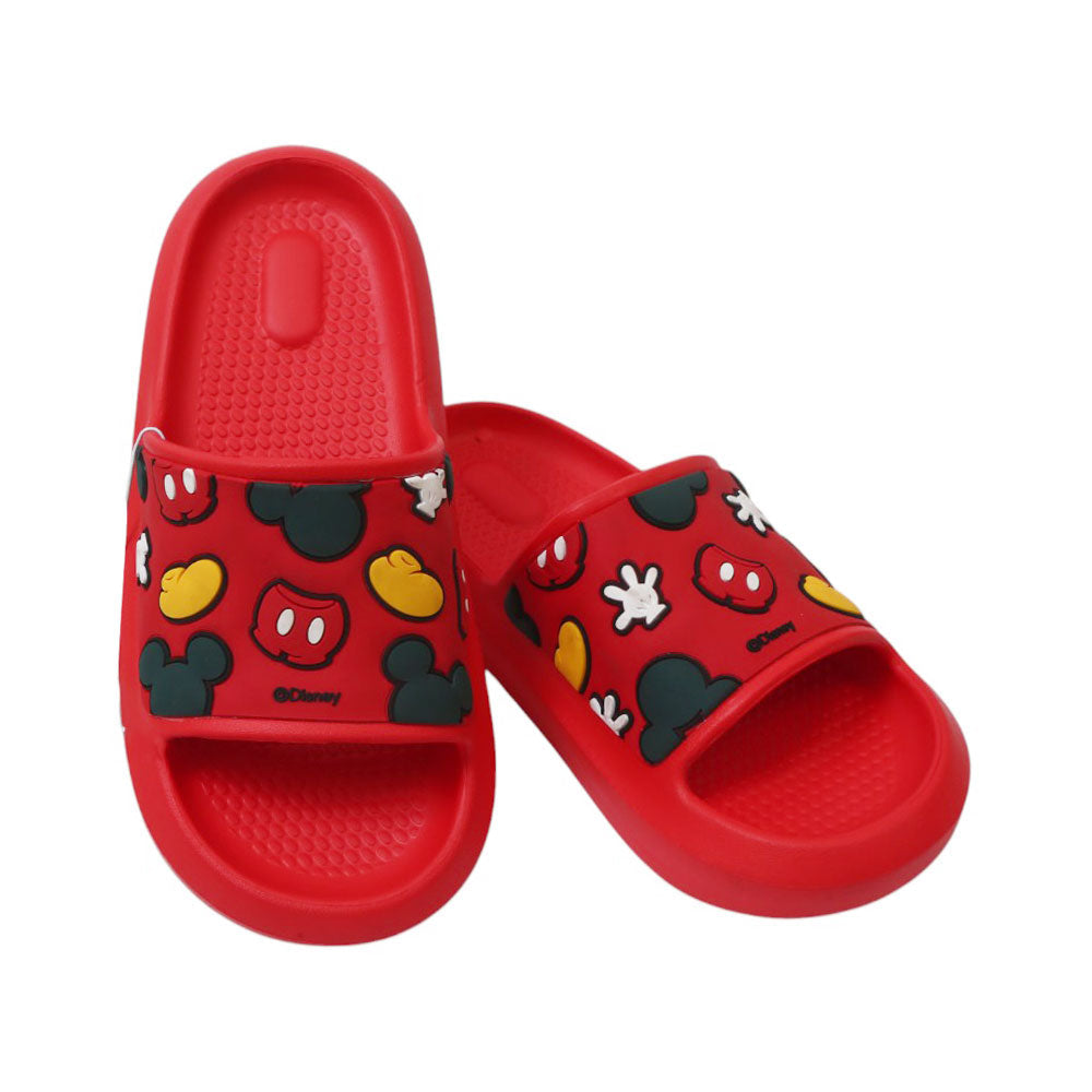 BOYS SLIPPER 35-40 RED DX9065-2 Default Title - MamasJan KidsWear