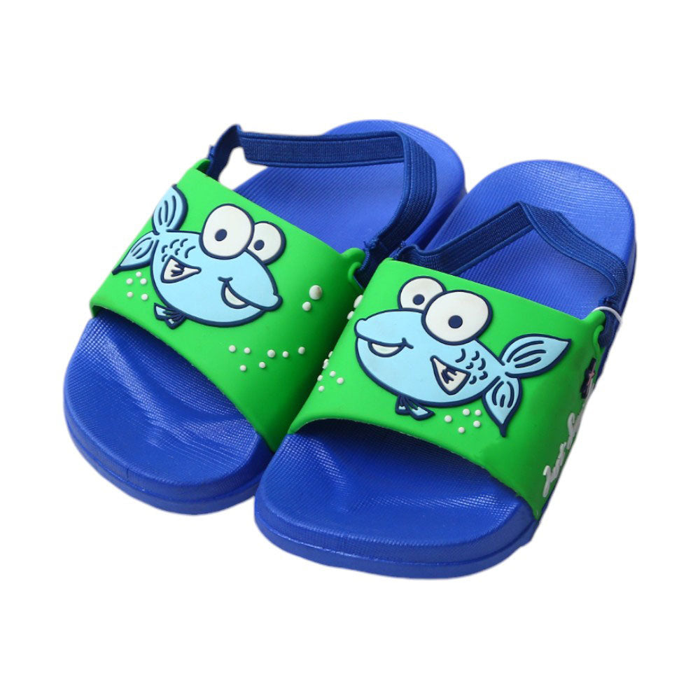 BOYS SLIPPER 18-23 BLUE 008 Default Title - MamasJan KidsWear
