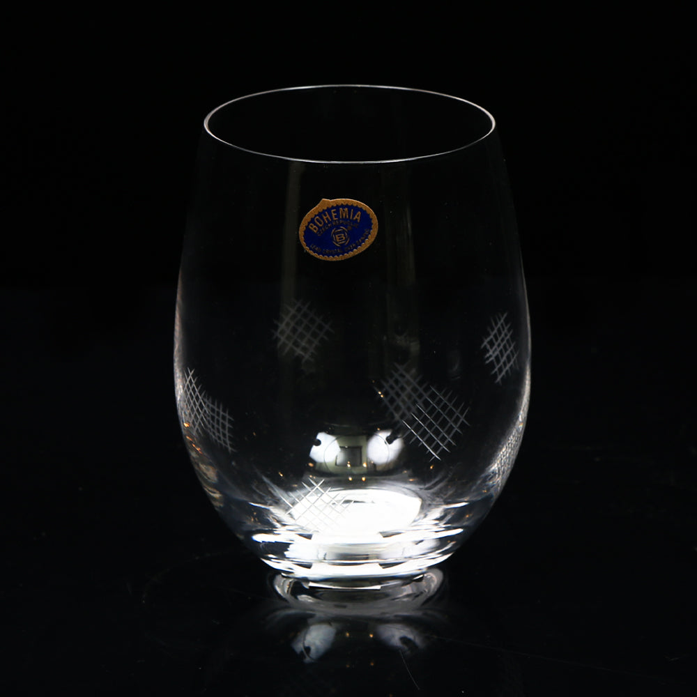 GLASS BOHEMIA FROST CUTTING 1094 (Pack of 6) Default Title - MamasJan Crockery