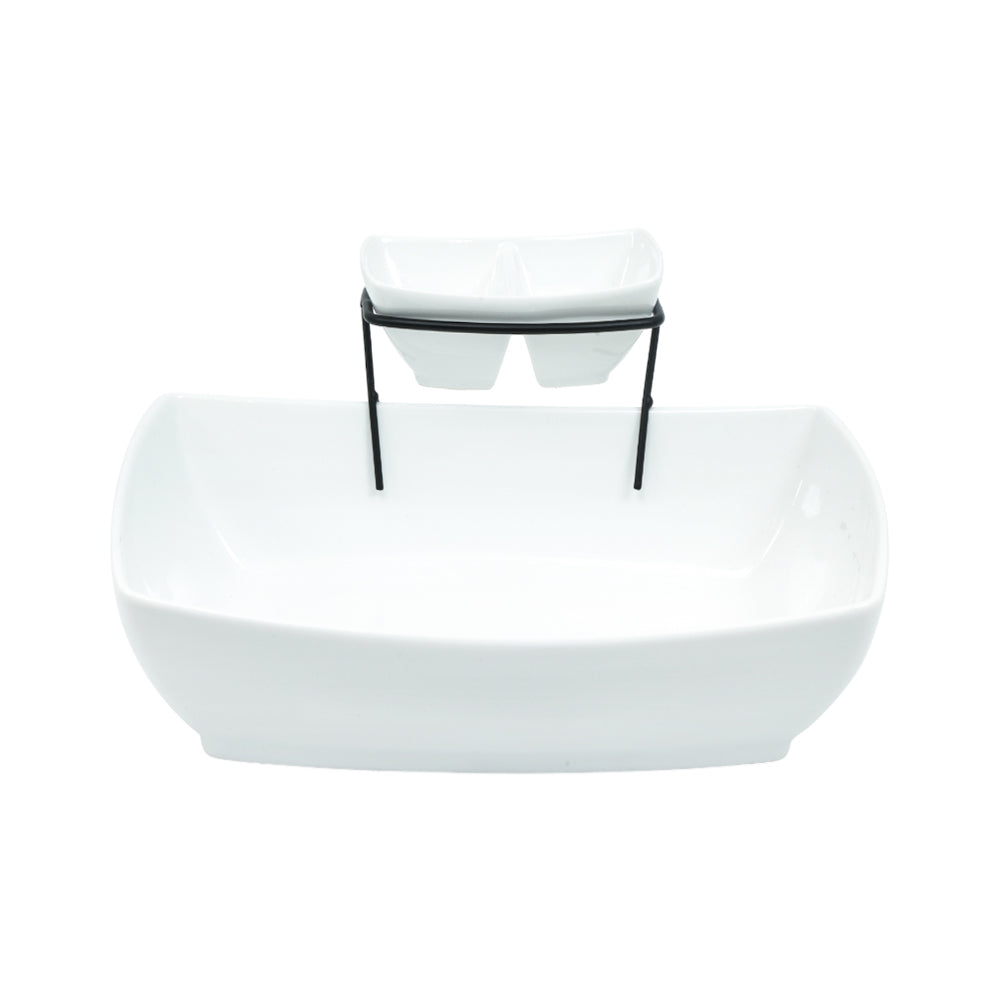 BOWL SET 3PC CHIP & DIP ONE MORE IR S1618 Default Title - MamasJan Crockery