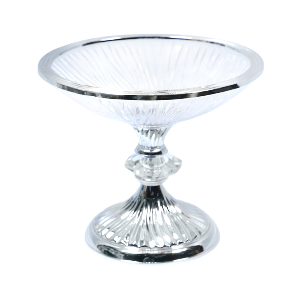 BOWL W-STAND IR U21489/S Default Title - MamasJan Décor
