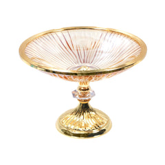 BOWL W-STAND IR U21489H/G Default Title - MamasJan Décor