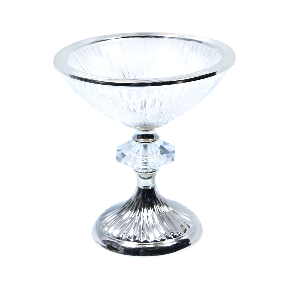 BOWL W-STAND IR U21490/S Default Title - MamasJan Décor