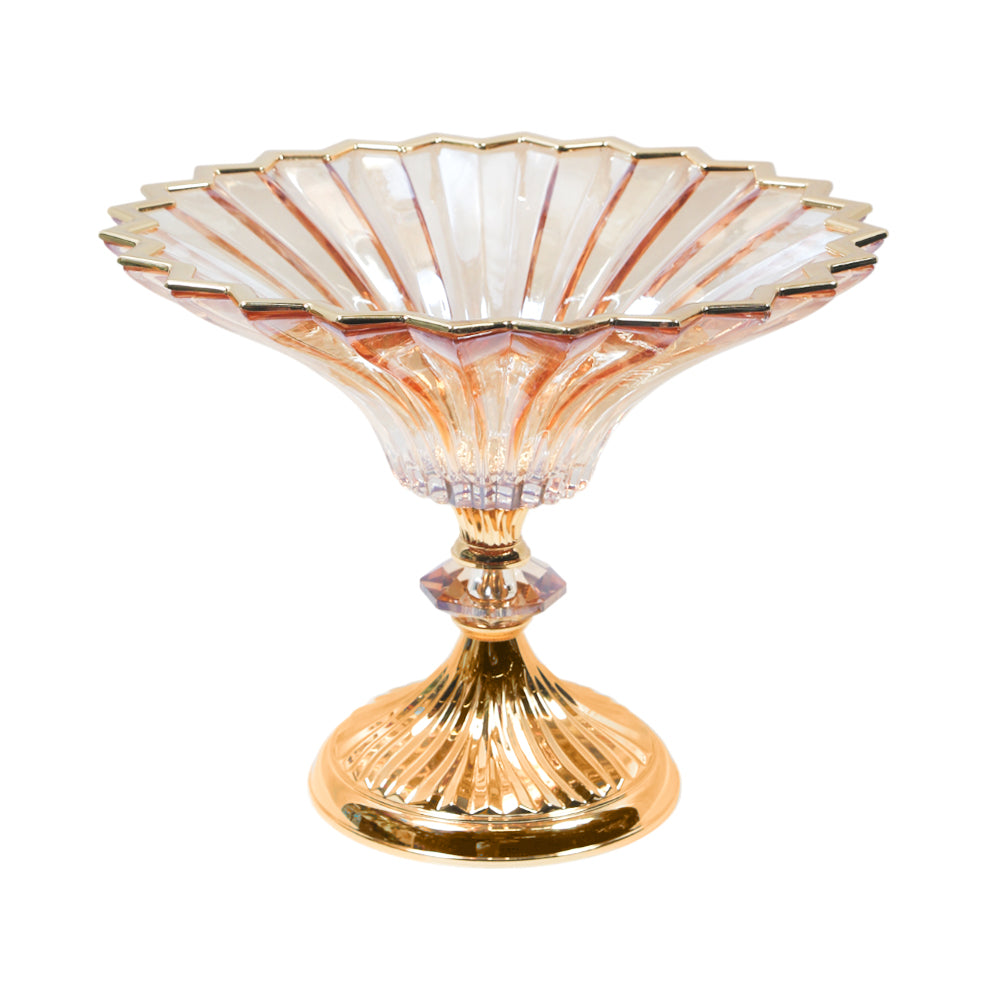 BOWL W-STAND IR U21524H/G Default Title - MamasJan Décor