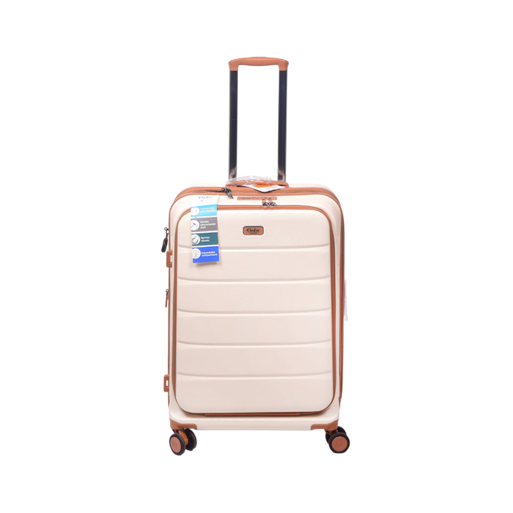 GOBY TROLLEY CASE MARS MILK WHITE 24INCH Default Title - MamasJan Luggage