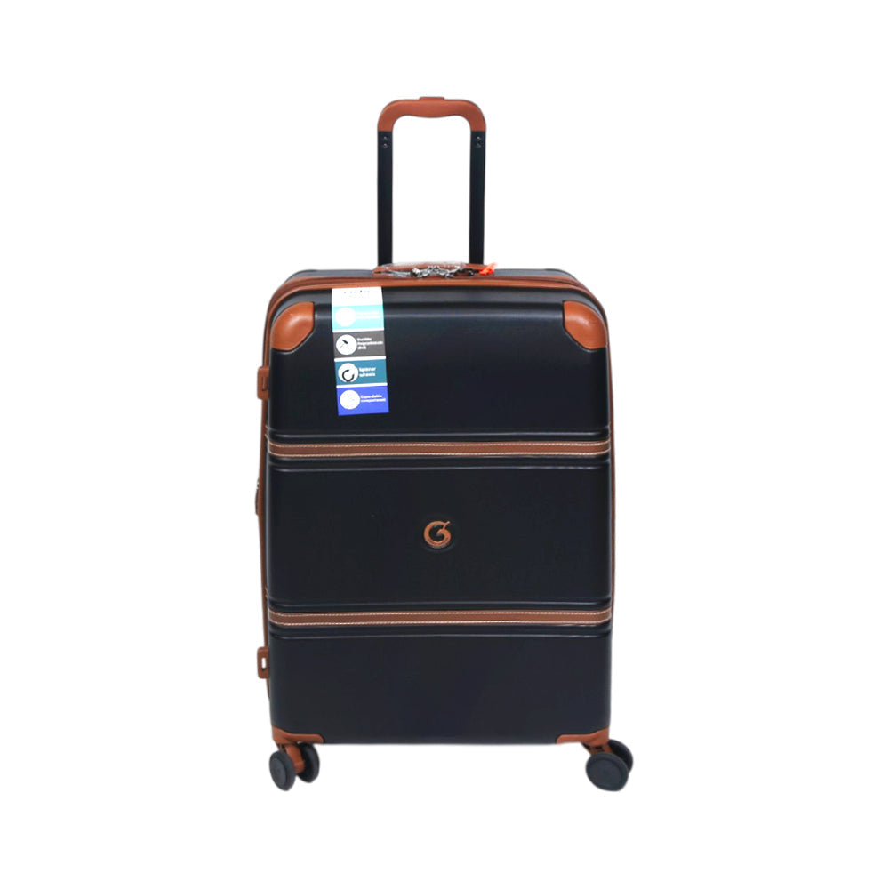 GOBY TROLLEY CASE AGATE BLACK 24INCH Default Title - MamasJan Luggage