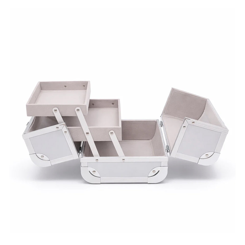 MONSCA ALUMINUM BEAUTY BOX 8INCH M23707-8 Default Title - MamasJan Makeup