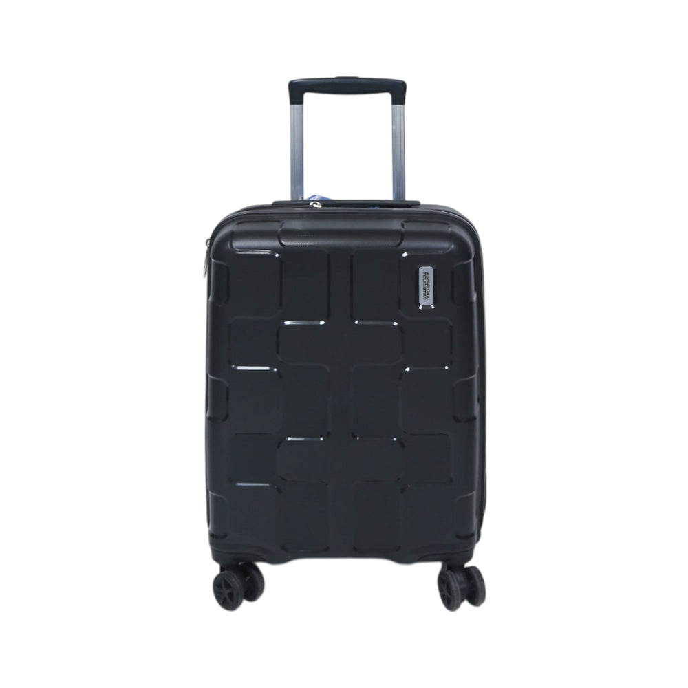 AMERICAN TOURISTER TROLLY CASE 20 INCH CHARCOL GREY RUMPLER Default Title - MamasJan Luggage