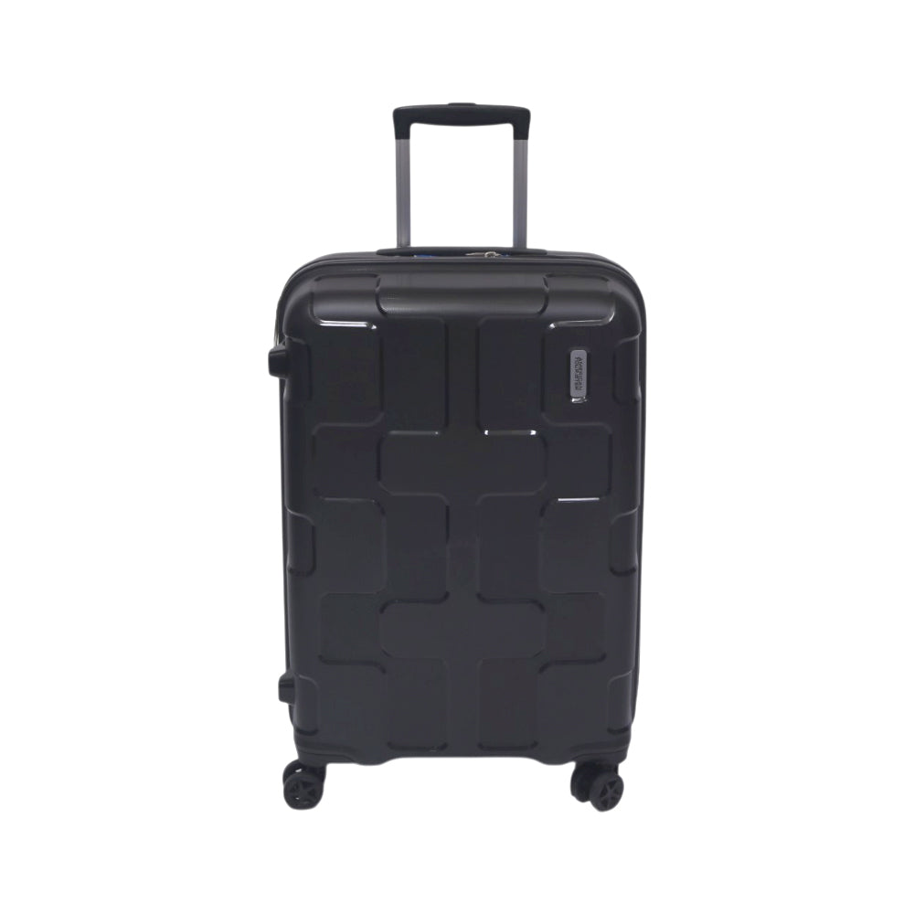 AMERICAN TOURISTER TROLLY CASE 24 INCH CHARCOL GREY RUMPLER Default Title - MamasJan Luggage