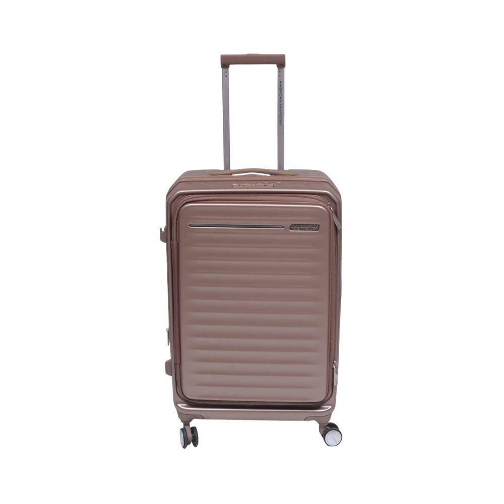 AMERICAN TOURISTER TROLLY CASE 24 INCH GOLD FRONTEC Default Title - MamasJan Luggage