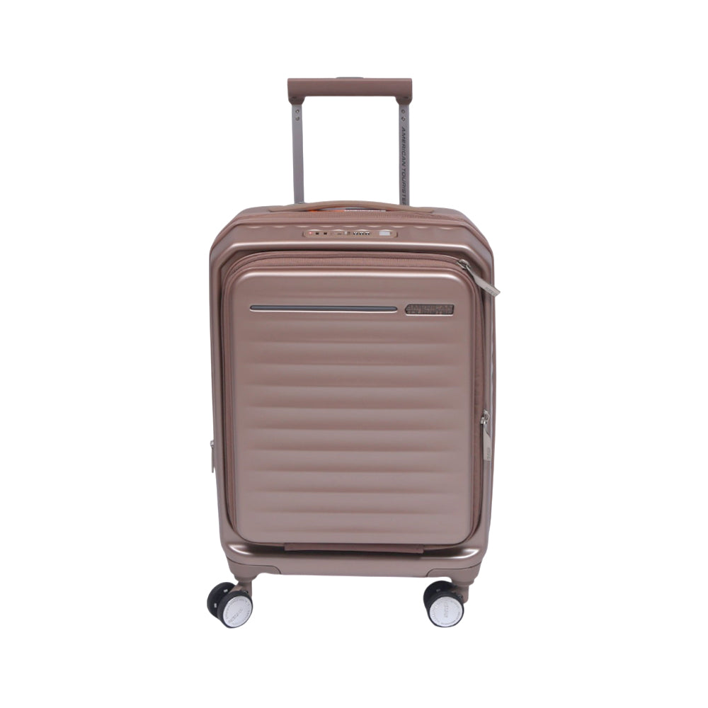 AMERICAN TOURISTER TROLLY CASE 20 INCH GOLD FRONTEC Default Title - MamasJan Luggage
