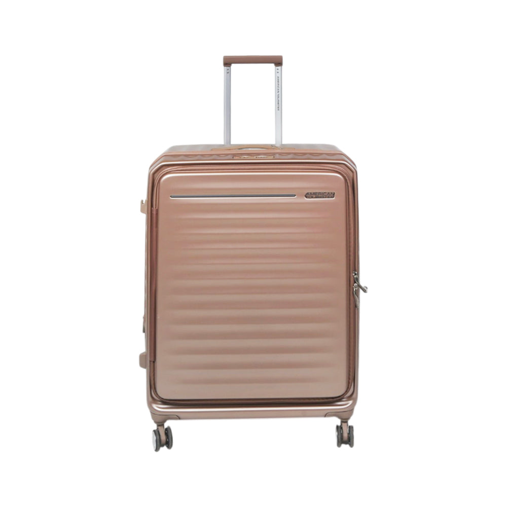 AMERICAN TOURISTER TROLLY CASE 28 INCH GOLD FRONTEC Default Title - MamasJan Luggage
