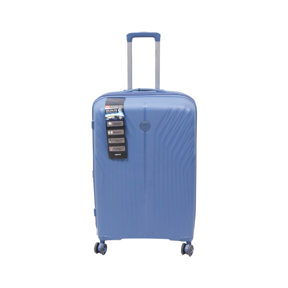 RONCATO TROLLY CASE 28 INCH GREY BLUE EDGE PRO Default Title - MamasJan Luggage