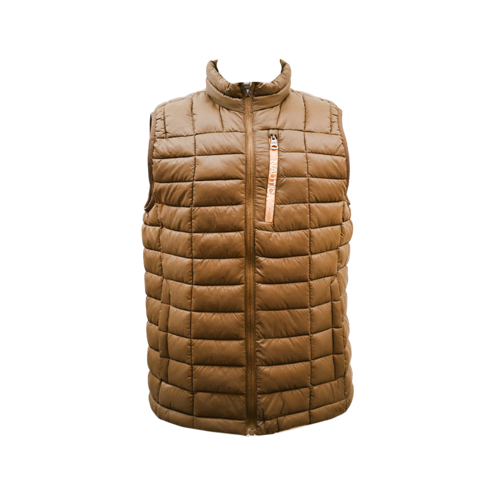 NAUTICA MEN S/L PUFFER JACKET 333947 BRN L (IRW) XL - MamasJan mens wear