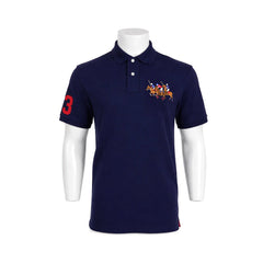 RL MEN S/S TRIPPED PONY POLO SHIRT 91009 M (IR) XL - MamasJan mens wear
