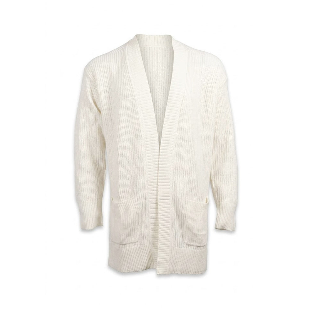 MAX & MIA LADIES L/S SWEATER 1797401 WHT M (IR) Default Title - MamasJan mens wear
